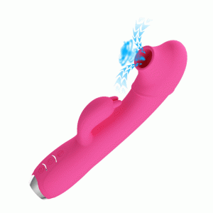 Vibrador + Succionador + Estimulador de Clitoris Pink